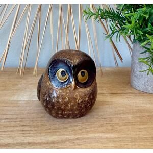 Vintage Otagiri Owl Figurine, OMC Japan Stoneware Owl, 1960s 1970s Retro Decor